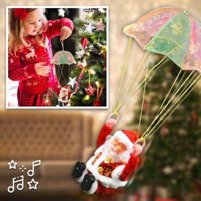 Moș Crăciun cu o parașută | SANTASWING