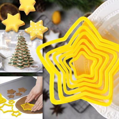 Forme pentru prăjituri în formă de stea (6 bucăți) | STARCUTS