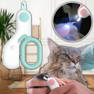 Clește pentru tăierea unghiilor la animale de companie cu iluminare integrată | PAWSOME