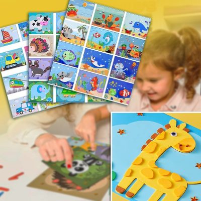 Autocolante 3D din spumă EVA (12 foi) | STICKYFUN
