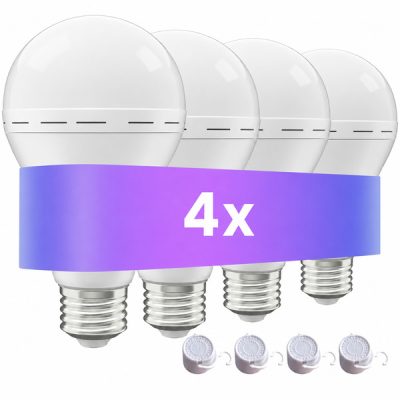 Becuri de Urgență Reîncărcabile (Set de 4) | EVOBULBS
